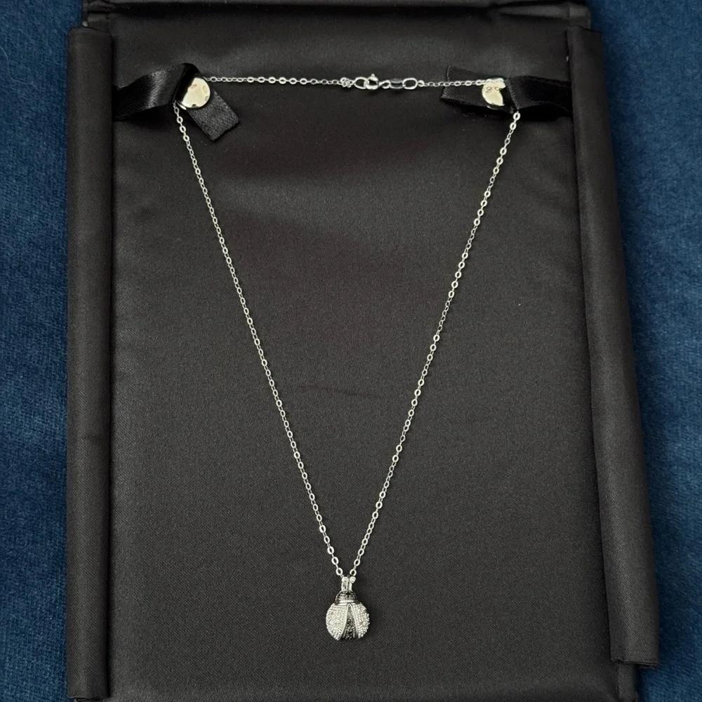 Sterling Silver 925‎ Ladybug Women’s Necklace
